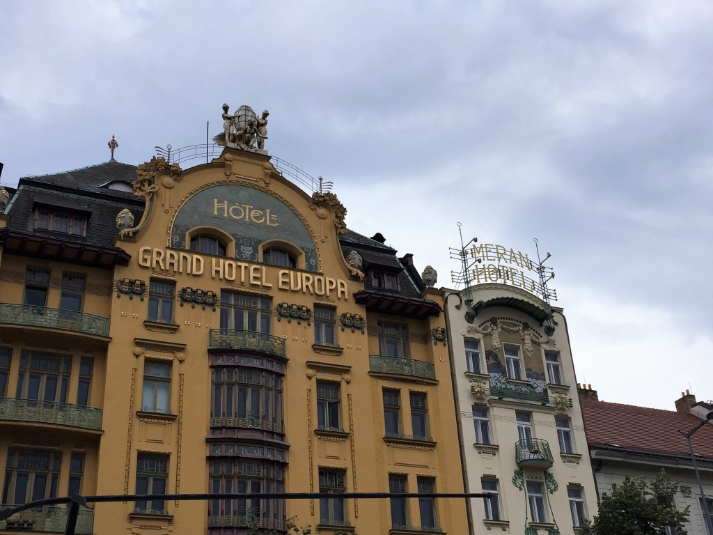 Art nouveau building in Prague, Czech Republic