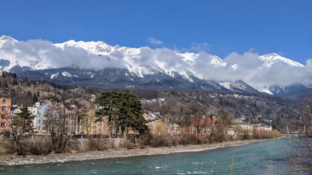 Scenic view of Innsbruck with mountains