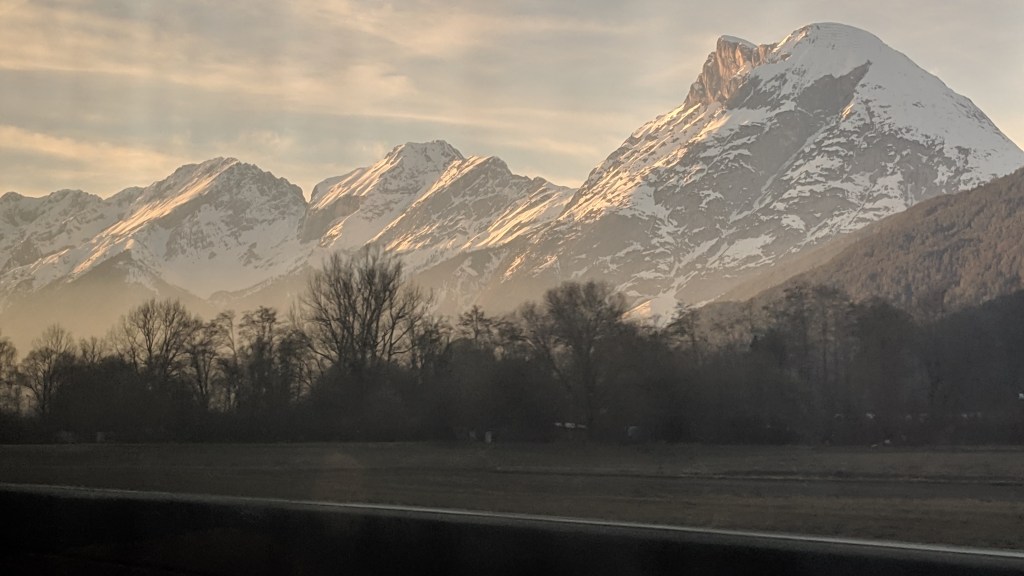 Sunset in Wipp Valley, Austria