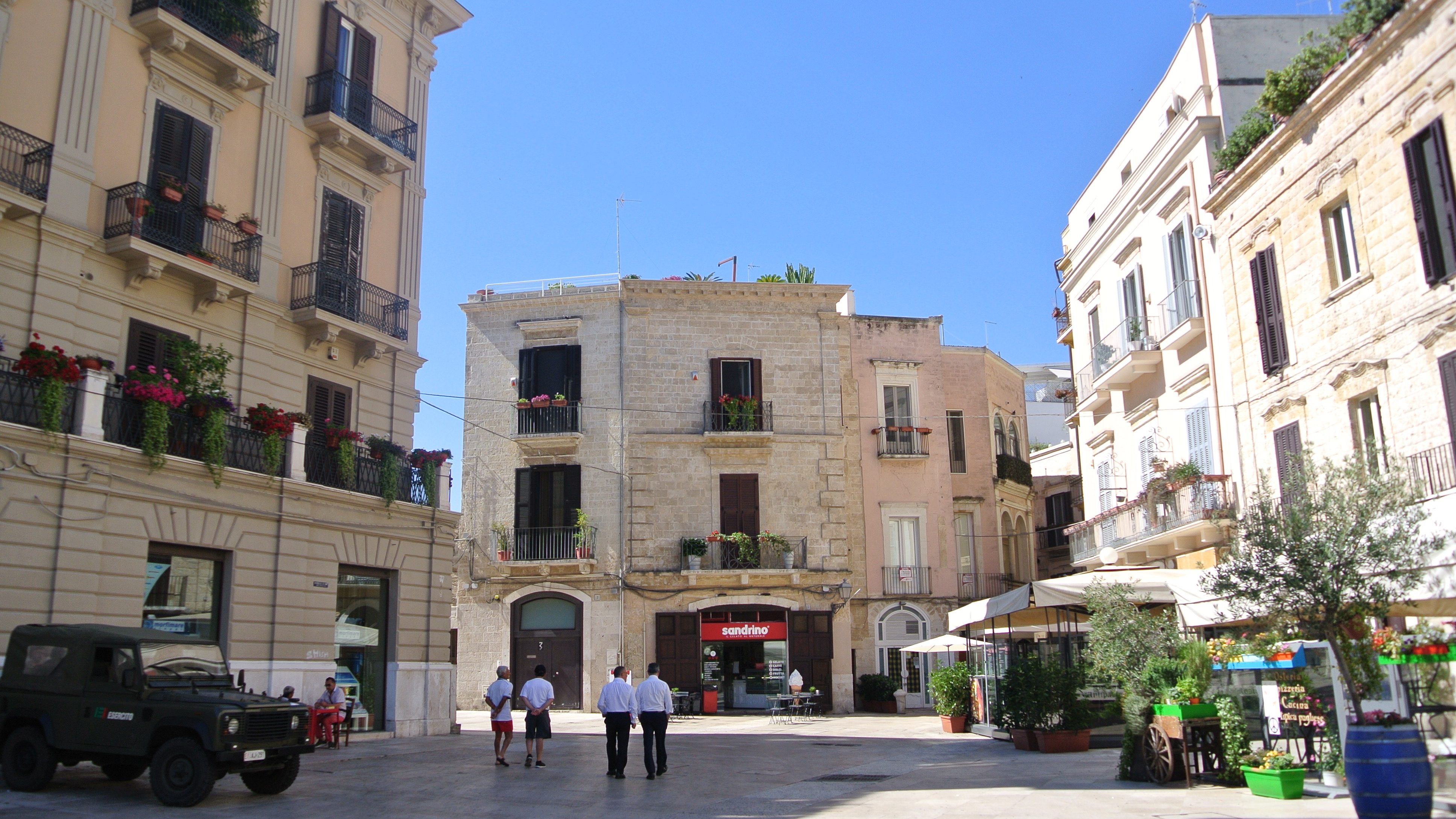 Piazza Mercantile in Bari, Italy