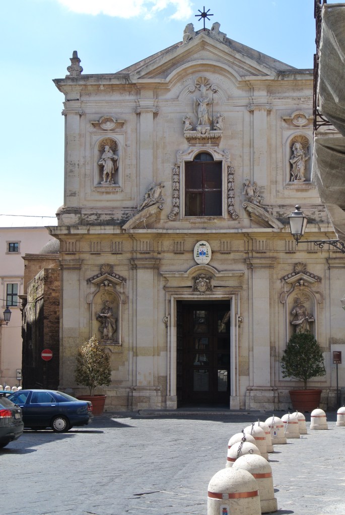 The front of the main cathedral of Taranto, Italy.